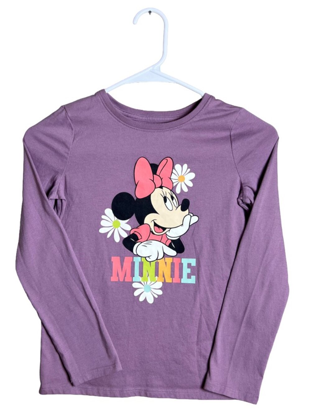 Disney Jumping Beans Minnie Mouse Purple Graphic Tee‎ Size 8